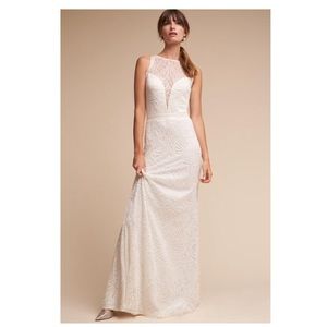 Tadashi Shoji Perdita Gown NWT Sz 4 Ivory